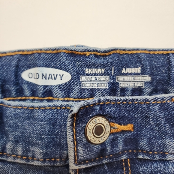Old Navy Adjustable Waist Stretch Denim Jeans Boys Size 14 - Picture 7 of 7